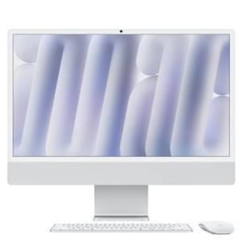 Apple iMac with 4.5K Retina display - All-in-one M4 fino a - RAM 16 GB - SSD 256 GB - Apple M4 10-core - Gigabit Ethernet, IEEE 802.11ax (Wi-Fi 6E), Bluetooth 5.3 - macOS Sequoia 15.0 -monitor: LED 24" 4480 x 2520 (4.5K) - tastiera: italiana - argento